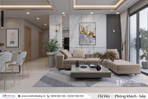 Thiết kế nội thất chung cư Celadon City - Chị Vân